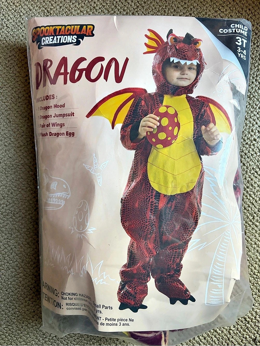 Spooktacular Creations Dragon Costume Boys 3T-4T